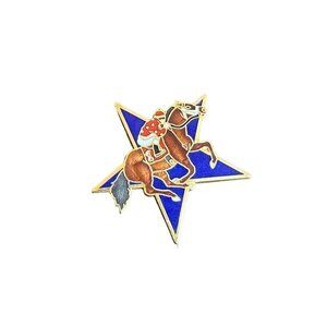 Vintage Hollywood Park Horse Racing Pin Track Star Jockey Enamel Lapel